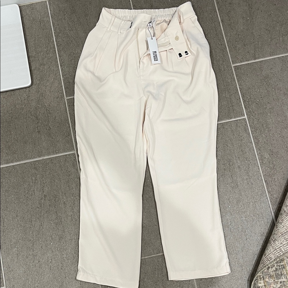 BB Dakota by Steve Madden Cream Trousers